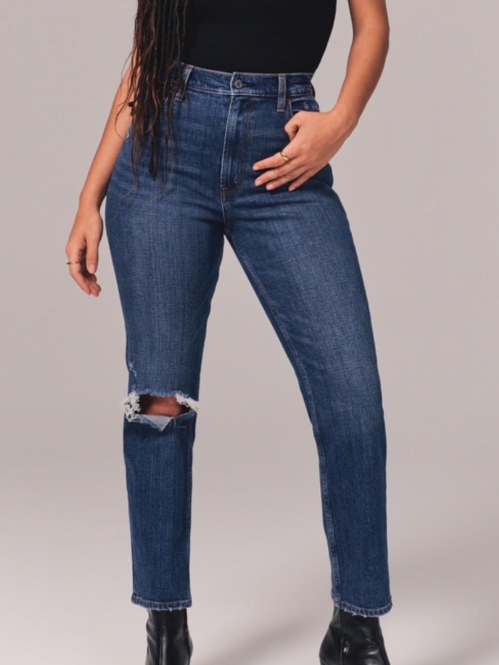 Abercrombie & Fitch Ultra High-Rise Ankle Straight Women's Jeans 30L